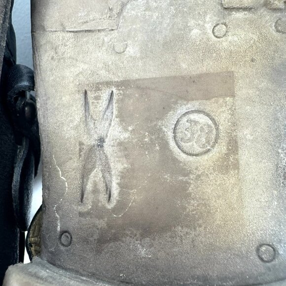 A.S.98 Ankle Moto Boots Womens Size 38 US 7.5/8 Leather Bikercore Boho Western - Picture 10 of 11